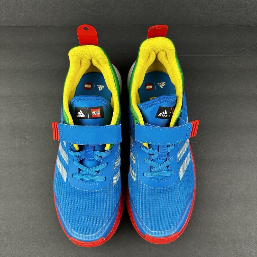 New Adidas Lego X running sport unisex kids size 5.5 lace up tennis shoes - Picture 8 of 11
